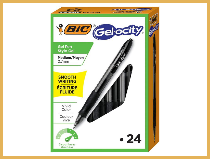 Save 31 percent—BIC Velocity Gel-ocity Retractable Gel Pen (31-count). (Photo: Amazon)