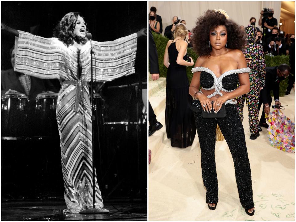 Taraji P. Henson channeled Diana Ross at the 2021 Met Gala.