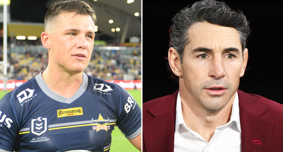 Pictured left Scott Drinkwater and right Billy Slater