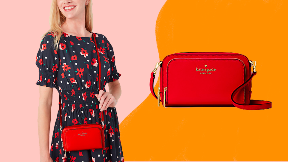 Keep your essentials safe with this cute zippered crossbody from Kate Spade Surprise.