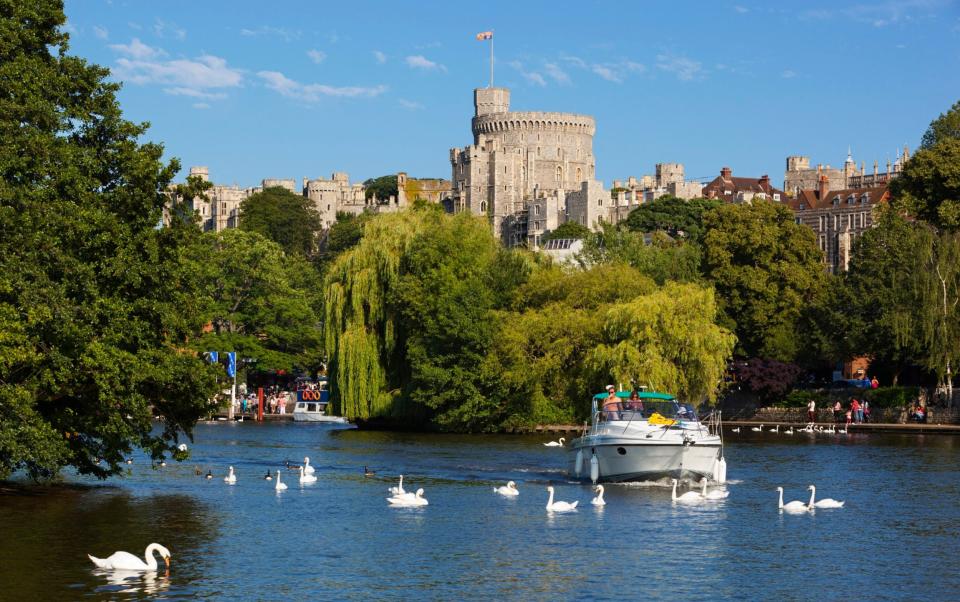 There is plenty to admire on this stretch of riverside, including Windsor Castle