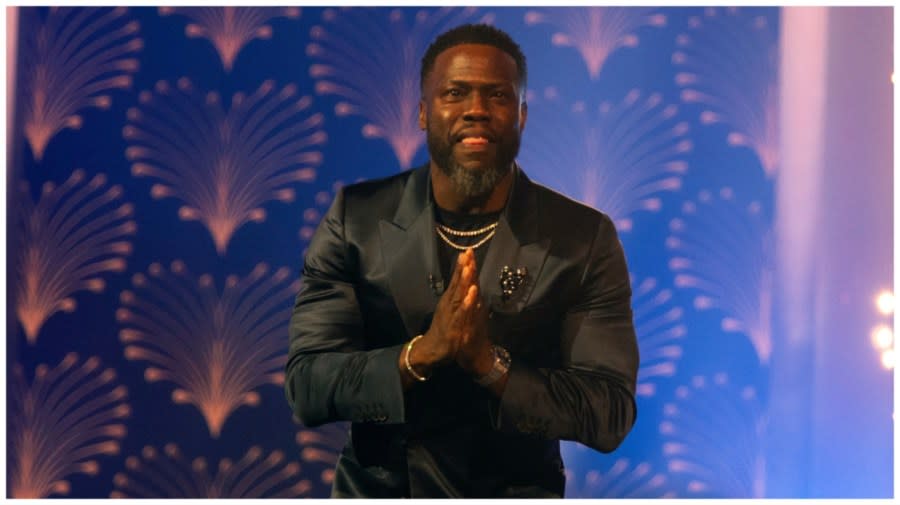 Kevin Hart attends the Kennedy Center for the Performing Arts 25th Annual Mark Twain Prize for American Humor presented to Kevin Hart, Sunday, March 24, 2024, in Washington. (Photo by Owen Sweeney/Invision/AP)