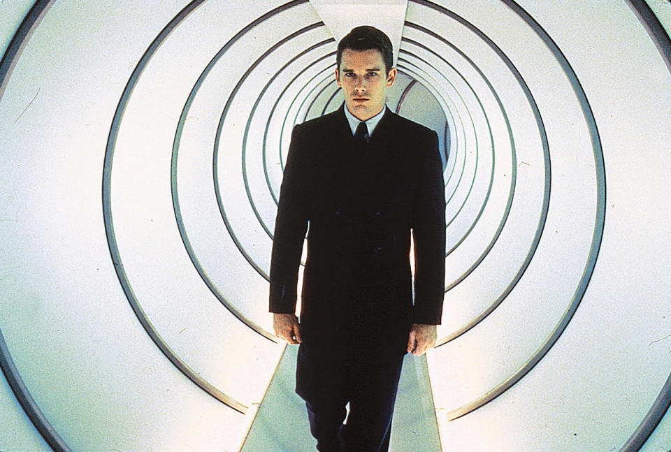 Ethan Hawke in Gattaca (1997). In a future where eugenics is rife, those whose genes have been intentionally curated form a 