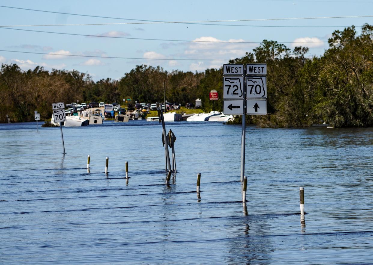 A flooded area in DeSoto County following Hurricane Ian. United Way Suncoast has initiated a new $500,000 recovery effort to support those most impacted by the devastating storm.