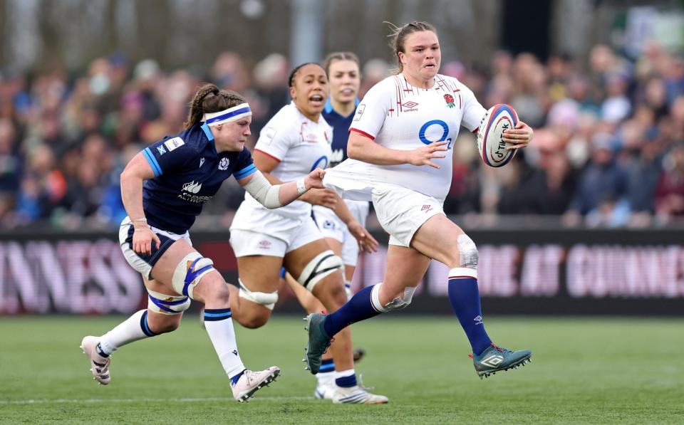 Prop Sarah Bern is invaluable for England