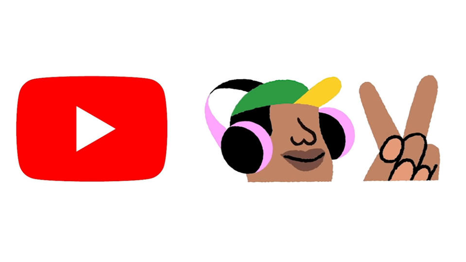 A YouTube logo during BHM