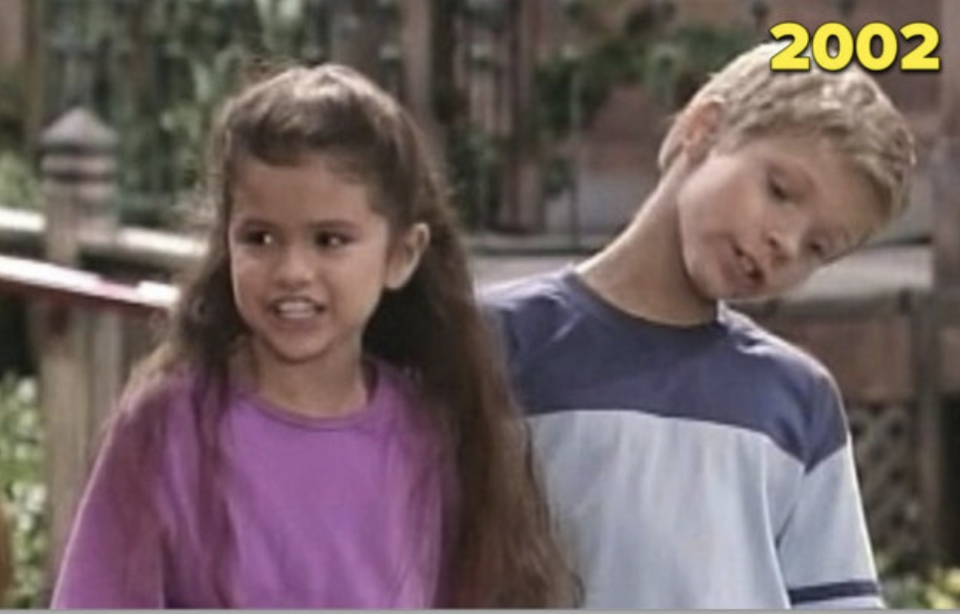 Selena Gomez on "Barney" as a kid