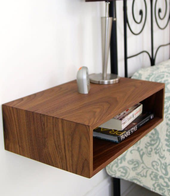 Consider a Wall-Mount Nightstand