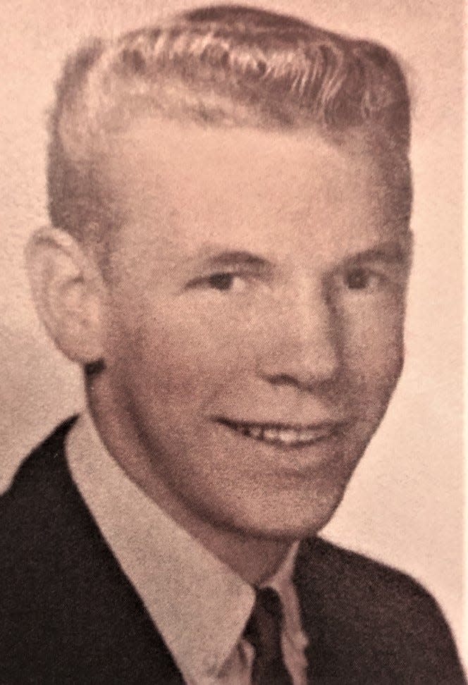 Randy Wright as a senior at Hanover High School in 1964. He was class president.