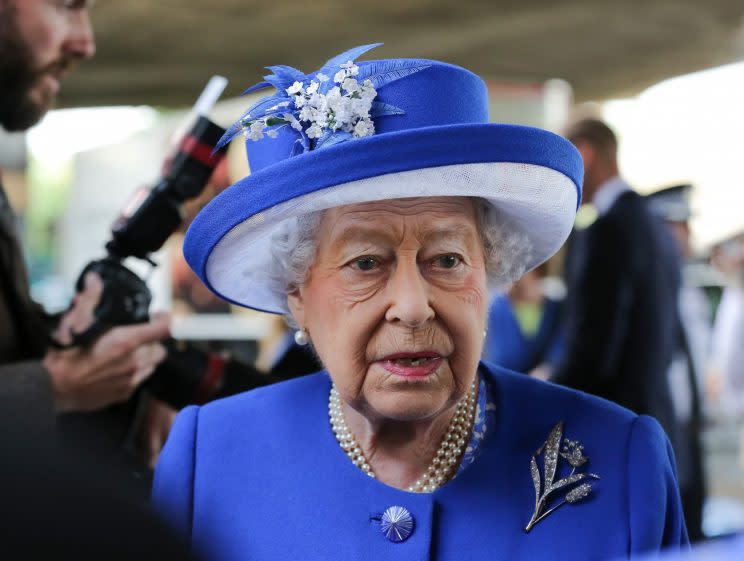 The Queen visits Grenfell Tower on Friday morning (Rex)