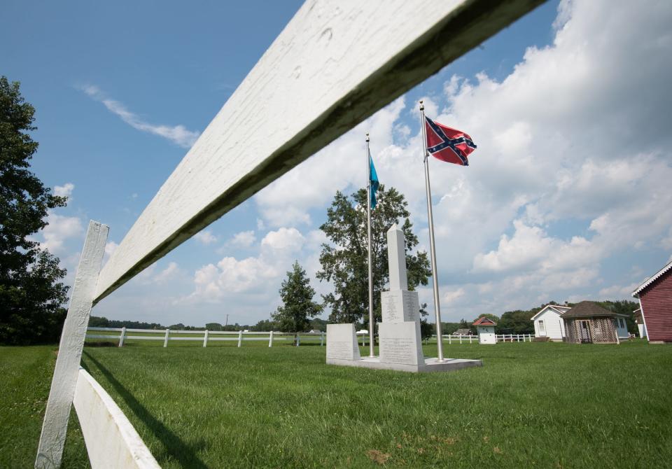 A Confederate flag and monument at the Marvel Carriage Museum have cost the Georgetown Historical Society more than $14,000 in state funding.