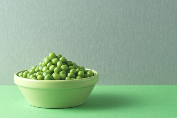 Peas in a bowl