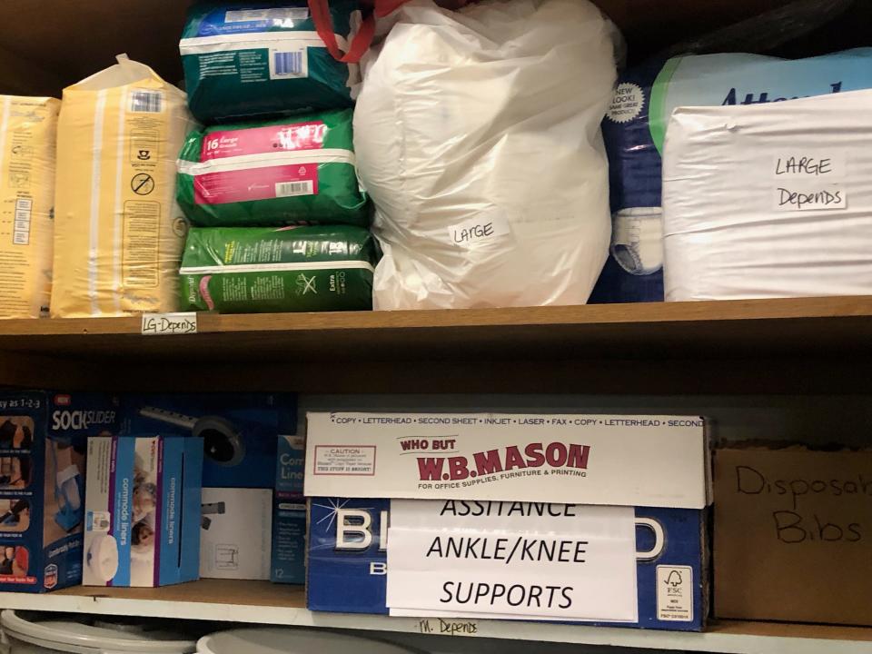 The COA lends equipment, as well as incontinence products like Depends, to Swansea residents only, with the elderly given high priority.