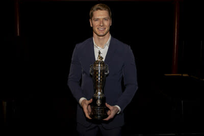 Josef Newgarden and the Baby Borg Ceremony