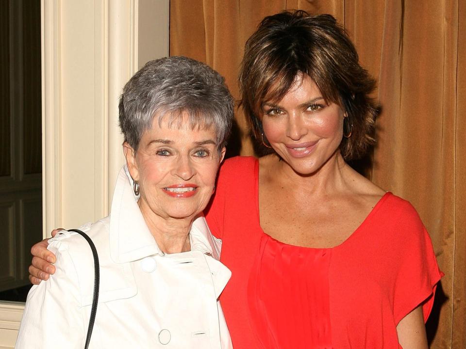 Lisa Rinna (R) and her mother Lois Rinna arrive at Saks Fifth Avenue's 20th Annual Spring Luncheon at the Beverly Wilshire Hotel on April 9, 2008 in Beverly Hills, California.