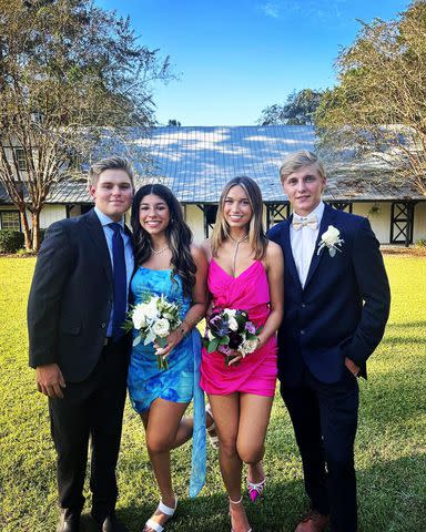 <p>Isaac Plath/Instagram</p> 'Welcome to Plathville' star Isaac Plath poses with friends at high school dance