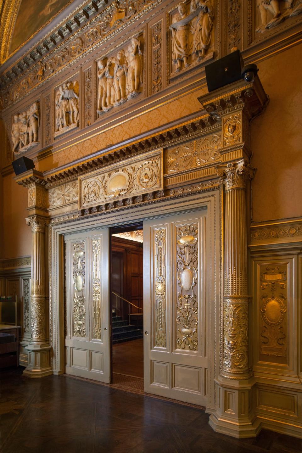 <div class="inline-image__caption"><p>The Gold Room's door of the Villard Mansion.</p></div> <div class="inline-image__credit">Courtesy of Lotte New York Palace Hotel</div>