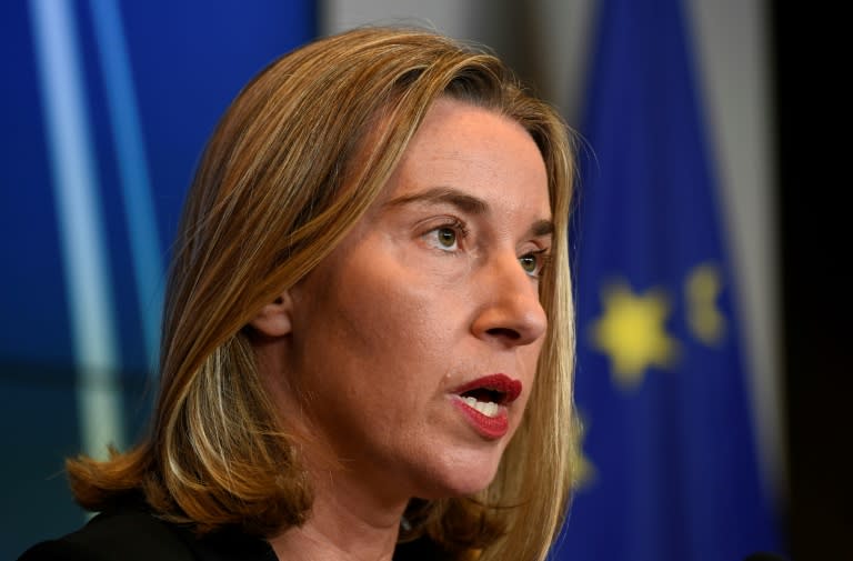 EU high representative for foreign affairs Federica Mogherini warned US lawmakers that renegotiating the Iran nuclear deal is 'not an option' for the other signatories