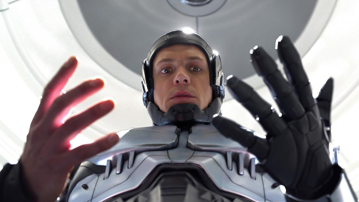 Joel Kinnaman in der Neuverfilmung von „RoboCop“ aus dem Jahr 2014. (Bild: ddp Images)