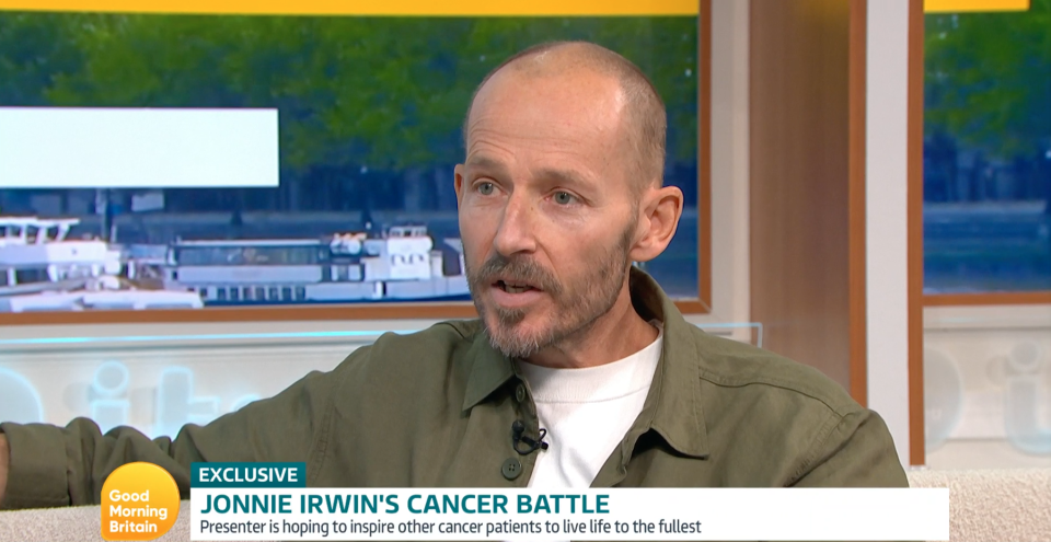 A Place In The Sun presenter Jonnie Irwin appeared on Good Morning Britain to talk about his cancer diagnosis. (ITV)