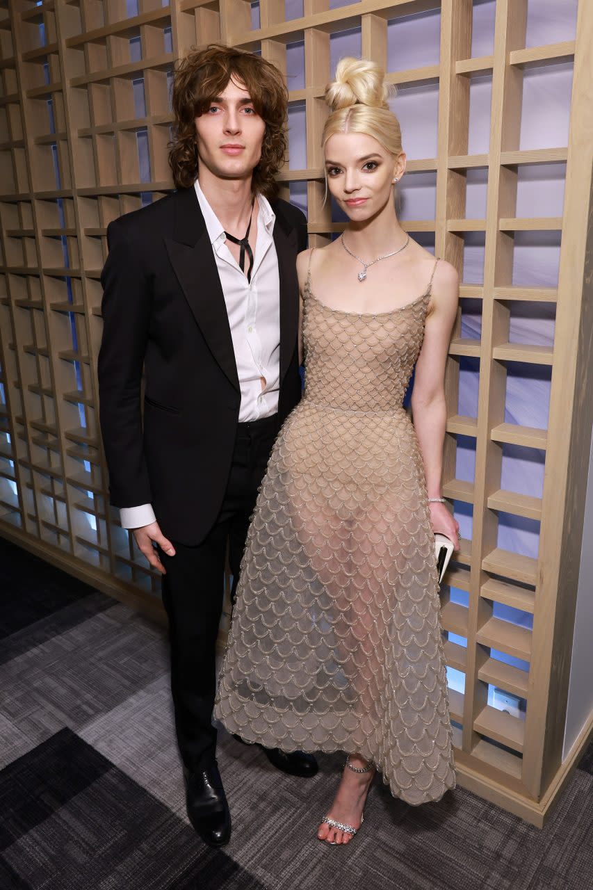 LOS ANGELES, CALIFORNIA - JANUARY 15: (L-R) Malcolm McRae and Anya Taylor-Joy attend the 28th Annual Critics Choice Awards at Fairmont Century Plaza on January 15, 2023 in Los Angeles, California. (Photo by Matt Winkelmeyer/Getty Images for Critics Choice Association)