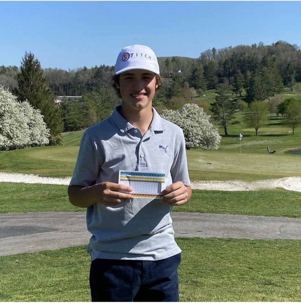 Connor Warren, a Mitchell sophomore, earned the 1A men's golf state championship by a margin of eight strokes.