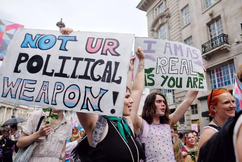 The march settled in Trafalgar Square (Angela Christofilou)