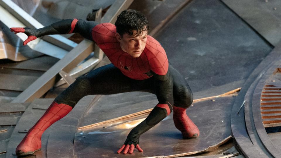 SPIDER-MAN: NO WAY HOME, Tom Holland as Spider-Man, 2021. ph: Matt Kennedy / © Sony Pictures Releasing / © Marvel Entertainment / Courtesy Everett Collection