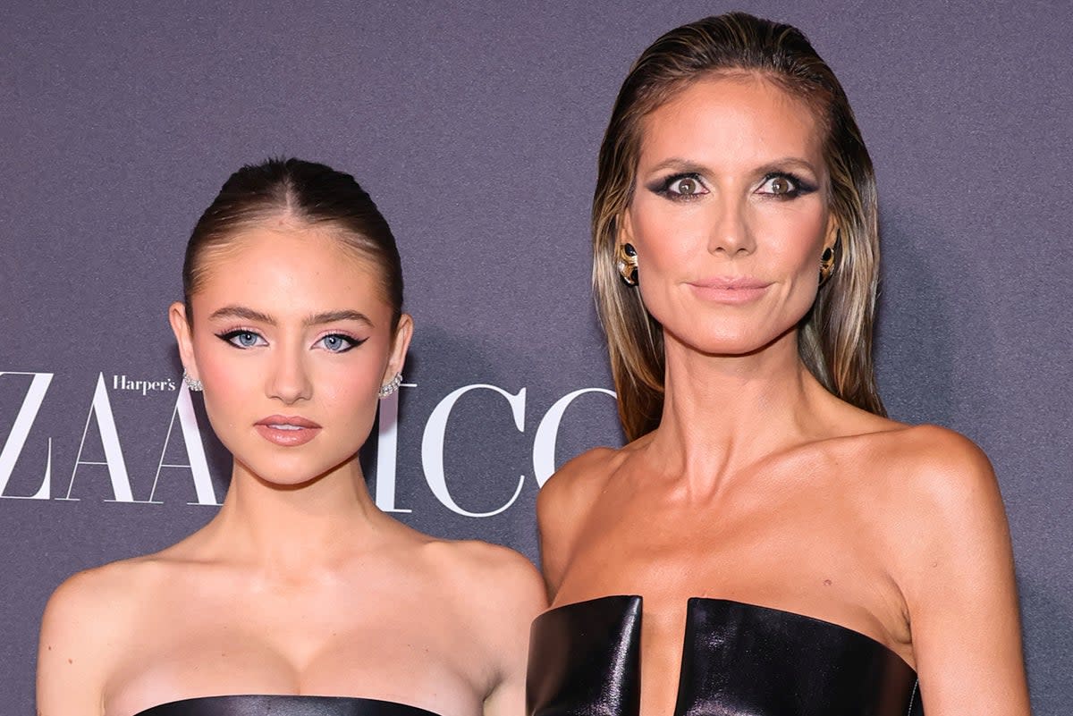 Heidi Klum (R) praises her underwear shoot with daughter Leni (L) despite backlash  (Getty Images)