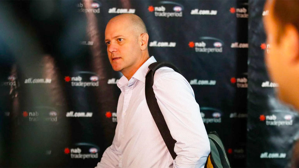 Seen here, Essendon's head of football Dan Richardson has been axed after a poor season.