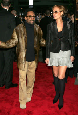 Spike Lee and wife Tonya at the New York premiere of Warner Brothers' Troy