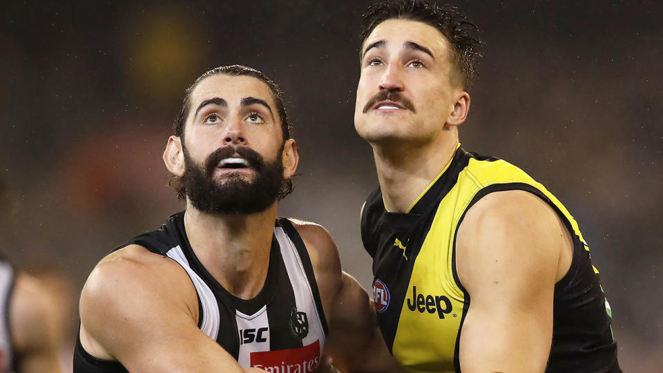 Pictured here, Collingwood and Richmond in action in the AFL.