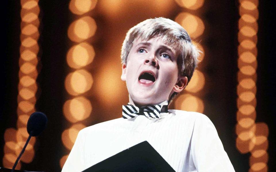 Aled Jones as a teenager - Hulton Archive