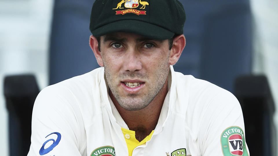 Glenn Maxwell during a stint in the Test side in 2014. (Photo by Ryan Pierse/Getty Images)