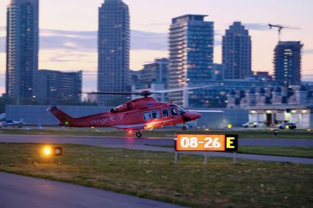 One of Ornge's air ambulance helicopter takes off at Billy Bishop Toronto City Airport. Of the 2,134 patients transferred in Ornge's data since January, 1,238 have been by local paramedic services, while Ornge itself has handled 896. Also, 770 have been by ambulance, 73 by plane and 53 by helicopter.