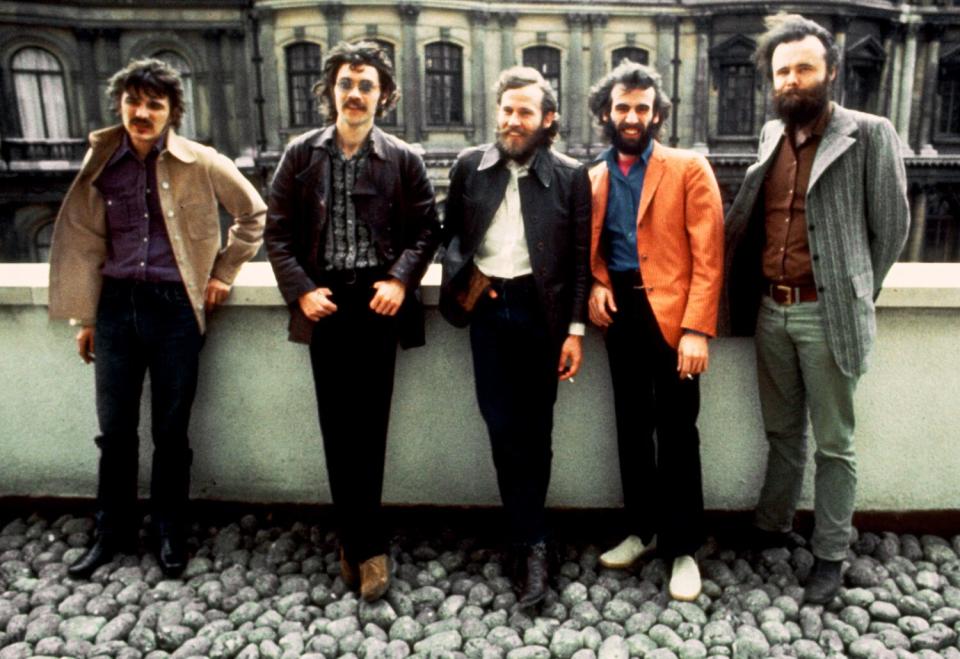 The Band, from left: Rick Danko, Robbie Robertson, Levon Helm, Richard Manuel and Garth Hudson.