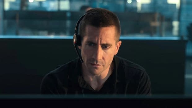 Jake Gyllenhaal in "The Guilty"<p>Netflix</p>