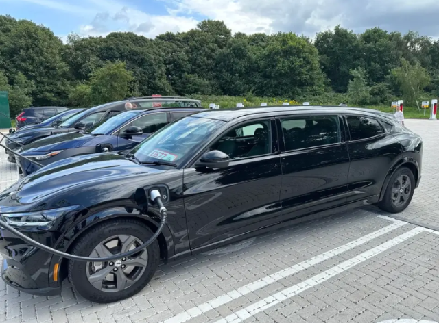 Photo of 'menacingly' unusual car at charging station sparks debate online:  'I wouldn't be caught dead in that!