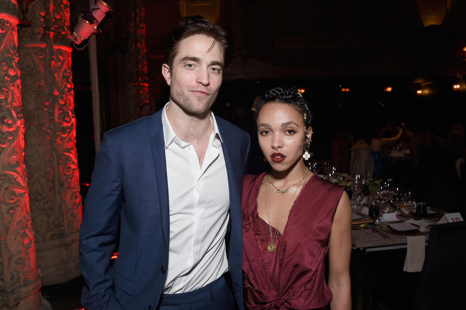 Robert Pattinson and FKA Twigs attend the L.A. Dance Annual Gala at The Theatre at Ace Hotel on December 10, 2016 in Los Angeles, California.  (Photo by Matt Winkelmeyer/Getty Images)