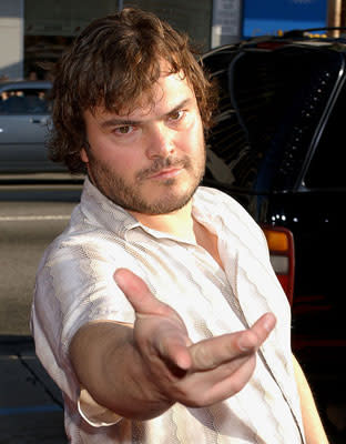 Jack Black at the Hollywood premiere of Paramount Pictures' Nacho Libre