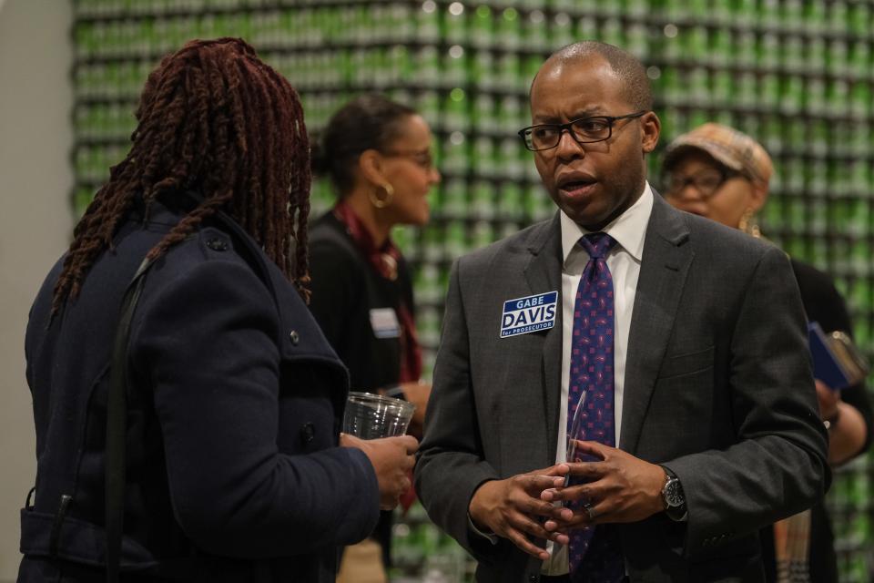 Gabe Davis attends a 2020 Meet the Candidates Night, hosted by the Cincinnati Enquirer. A Cincinnati native and son of a retired Cincinnati police offer and Head Start manager, Davis lost his campaign to serve as Hamilton County prosecutor that year.
