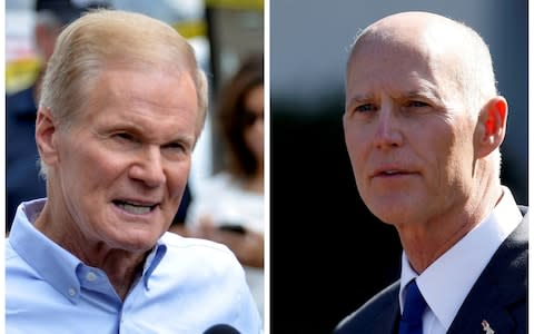 U.S. Senator Bill Nelson and Florida Governor Rick Scott - Credit: Reuters