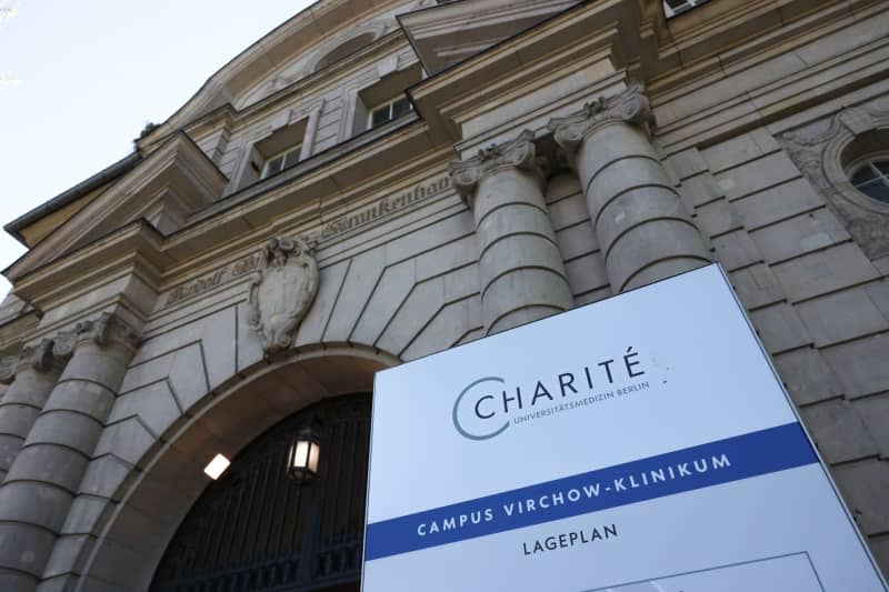 A View of the entrance to the Charité Campus Virchow-Klinikum  hospital at the Augustenburger square. Following the death of two patients, a senior physician at Berlin's Charité hospital has been sentenced to four years in prison. Joerg Carstensen/dpa