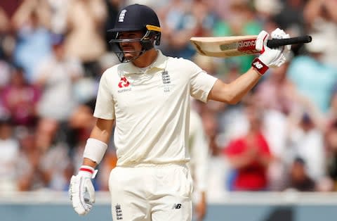 ngland's Rory Burns celebrates his half century - Credit: &nbsp;Action Images via Reuters/Andrew Boyers