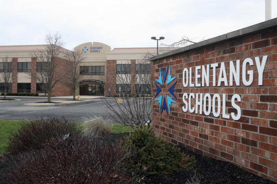 The Olentangy Schools administrative building is shown March 24, 2020, in Lewis Center.