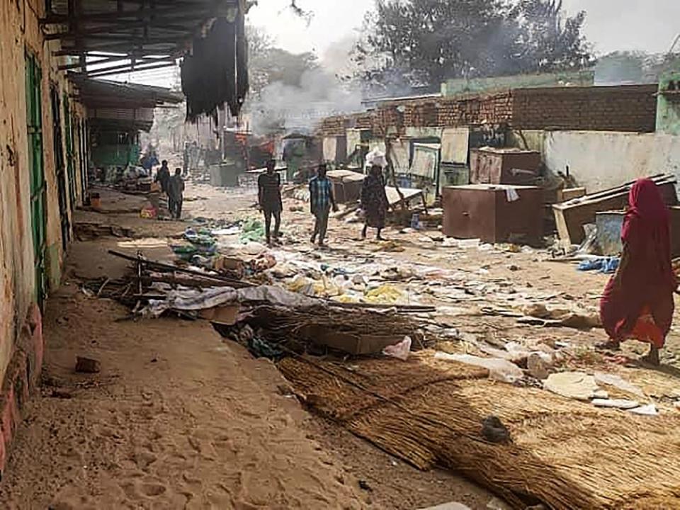 El Geneina, in West Darfur, pictured in April last year (AFP via Getty Images)