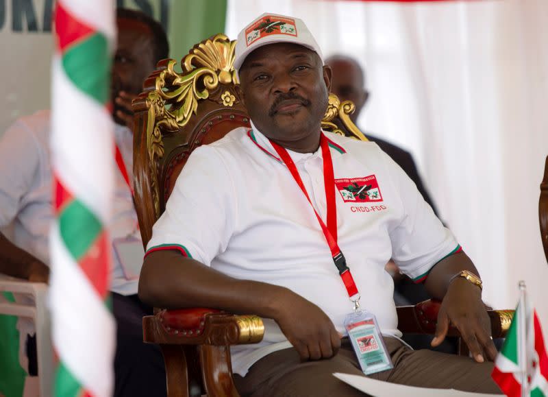 FILE PHOTO: Burundi's President Pierre Nkurunziza attends the National Council for the Defense of Democracy-Forces for the Defense of Democracy (CNDD-FDD), party's extraordinary congress in Gitega Province