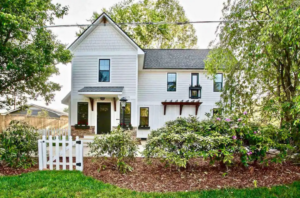 The Intown Cottage & Spa Airbnb is located in Black Mountain, North Carolina. Courtesy of the Airbnb Community