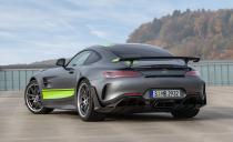 <p>The Pro also gets more spherical uniball bearings on the rear suspension, and AMG has tuned the dynamic engine and transmission mounts.</p>