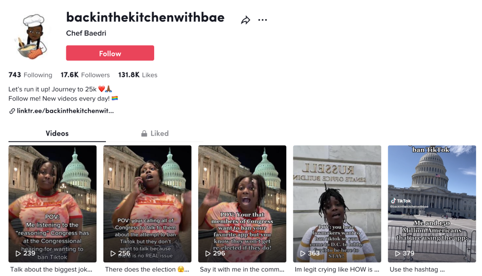 Wise's TikTok page, March 23, 2023.